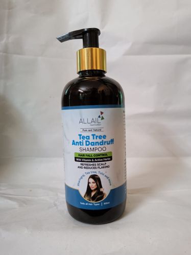 Allail Bharingraj Tea Tree Anti-dandraff Shampoo, Color : Light Green