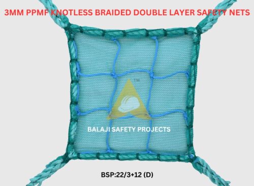 3mm PPMF Knotless Braided Double Layer Safety Nets