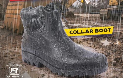 Rainy Safety Shoes - Collar Boot, Color : Black 6, 7, 8, 9, 10