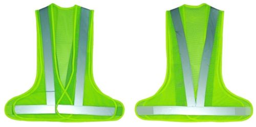 Reflective Jackets Three Side Open, Color : Green