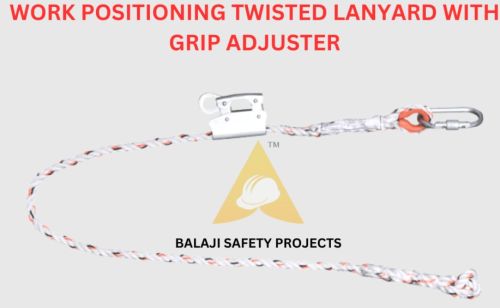 Work Positioning Twisted Lanyard With Grip Adjuster