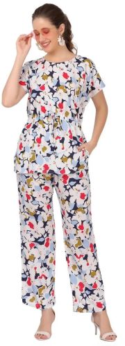 Top and Pajama Set – Multicolor, Red