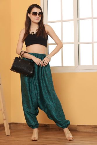 Women Harem Pants, Color : Green