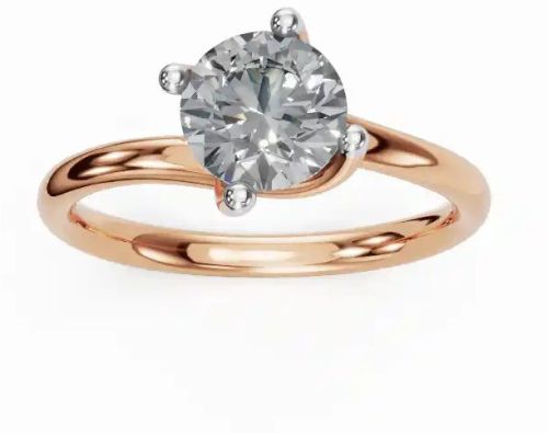 Eleanors Classic Round Solitaire Women Diamond Ring