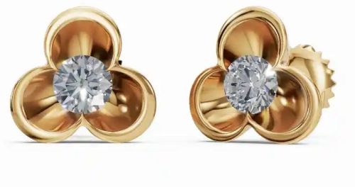 Floral Radiance Solitaire Women Earrings