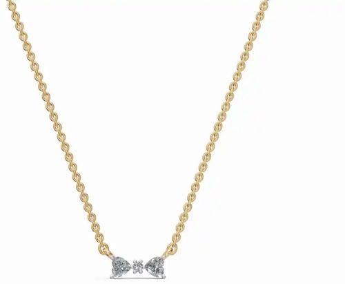 Gold (14 KT) Heart’s Embrace Women Pendant