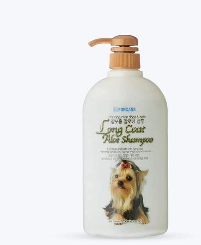 Forcans Long Coat Aloe Dog Shampoo, Packaging Type : Bottle
