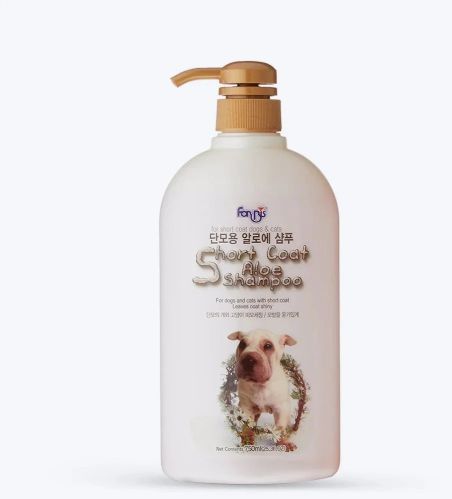 Forcans Short Coat Aloe Dog Shampoo, Packaging Type : Bottle