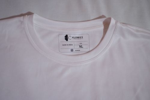 SUM007 Unisex White Micro Dri-Fit T Shirt