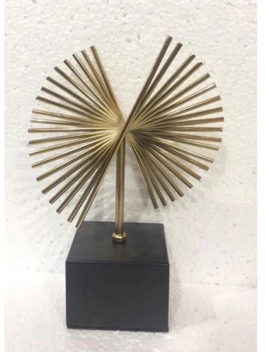 Gold Metal Palm Tree Sculpture For Decor