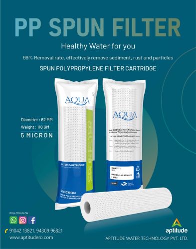 Aqua 10 Inch PP Spun Filter 110 Gm