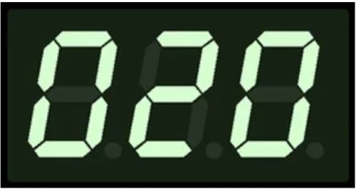 Sailor Metal & Plastic Token Number Display Board Green 12x6 Inch