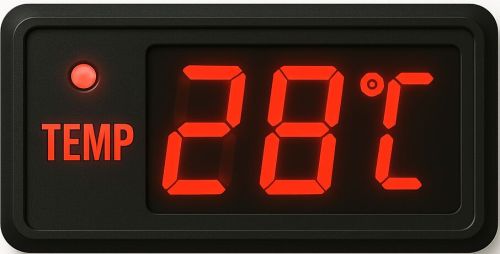Sailor Electric Temperature Indicator Red 12x16 Inch for Industrial