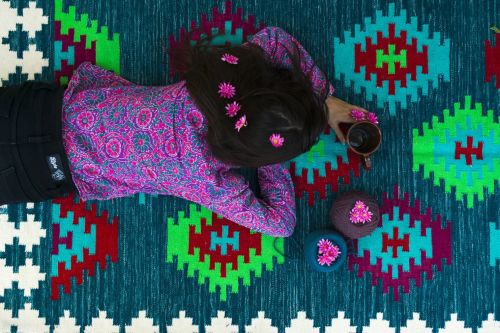 Smooth Colorful Cotton Wool Kilim Rug, Brand Name : Gooky Goods