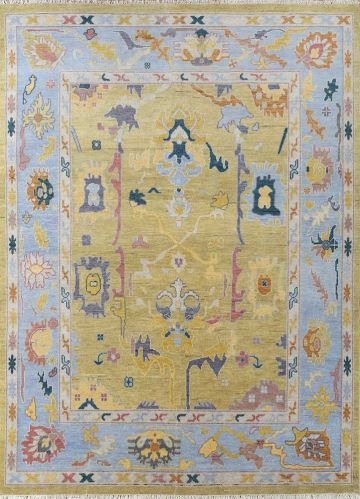 Gooky Goods Smooth Cyanna Forever Blue Hand Knotted Rugs