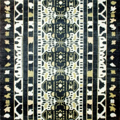 Gooky Goods Smooth Geometric Oushak Wool Knotted Carpet Customize