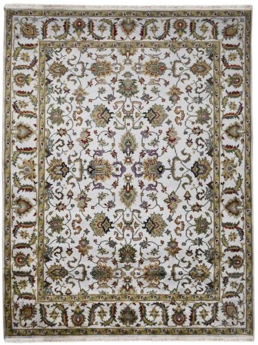 Gooky Goods Wool Smooth Hand Knotted Floor Carpet for Home, Office