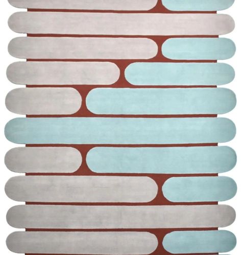 Gooky Goods Scallop Wool Hand Tufted Carpet Customize