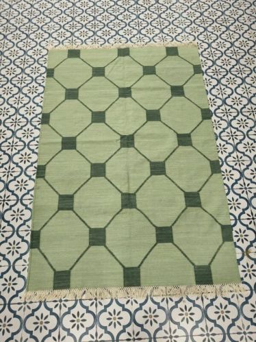 Geometric Design Handmade Modern Kilim Woven Rug