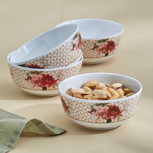 Polished Printed Small Melamine Serving Bowl