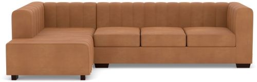 Verna Corner Leather Sofa RHF With Chaise