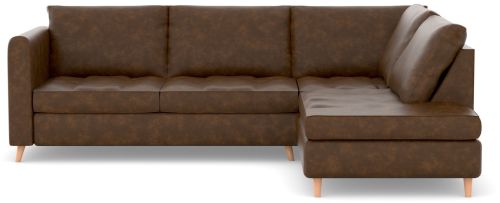 Zinc Corner Artificial Leather Sofa LHF With Chaise
