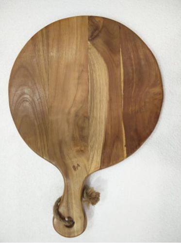Wood Plain Round Chopping Board, Color : Brown