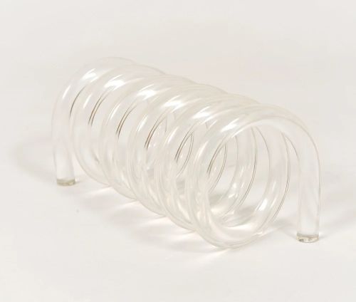 Quartz Spiral Tube, Color : Transparent for Industrial