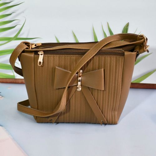 Classy Women's Leather Sling Bag with Long Strap