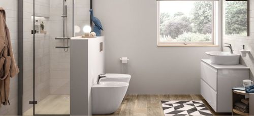 Polished Ceramic White Western Commode