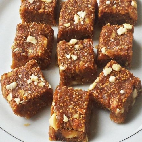 Anjeer Barfi (Sugar Free), Color : Brown for Energy Boosting Snack