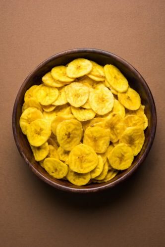 Yellow Banana Chips for Snack