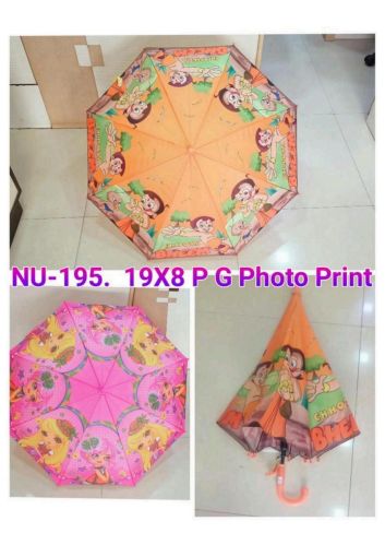 Polyester 19x8 Inches Pg Photo Print Umbrella, Color : Multicolor