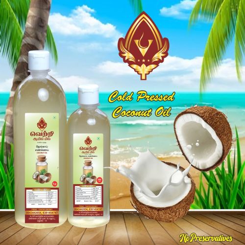 Cold Pressed Coconut Oil, Brand Name : Vetri, Form : Liquid