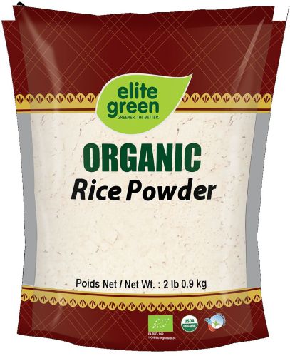 Organic Rice Powder, Color : White, Packaging Type : Plastic Pouch