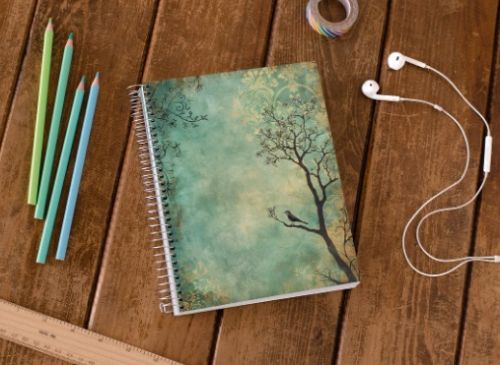 Quirky - Spiral Notepad A5 Unruled Notebook 120 Pages