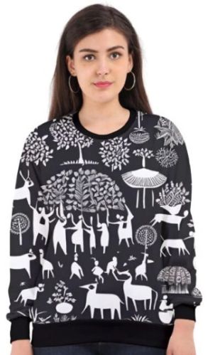 Warli - All Over Print Sweatshirt For Women