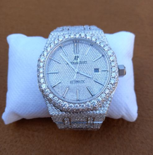 AP Stainless Steel Diamond Studded Watch