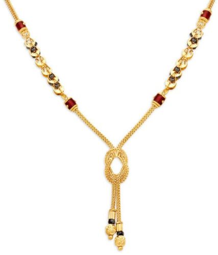 Design Minimalist Gold Mangalsutra, Color : Golden & Black
