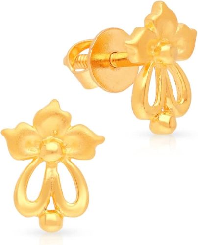 Ladies Elegant Gold Earrings, Color : Golden