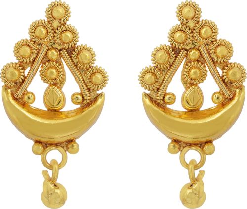 Ladies Lightweight Gold Earrings