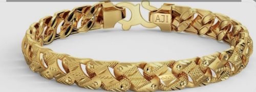 Mens Heavy Gold Bracelet Gift, Party Wear, Casual Wear
