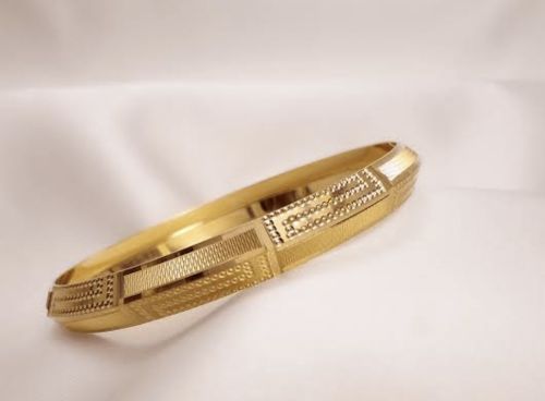 Mens Punjabi Style Gold Kada