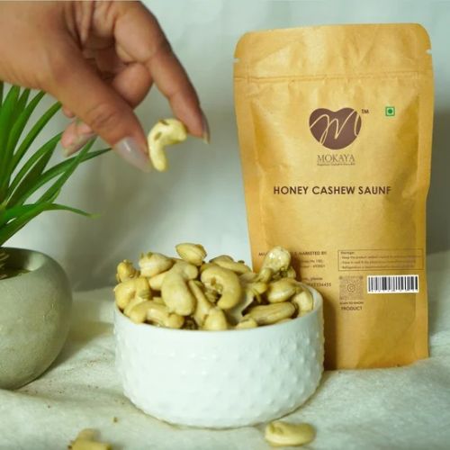 Honey Saunf Flavoured Cashew Nuts for Snacking