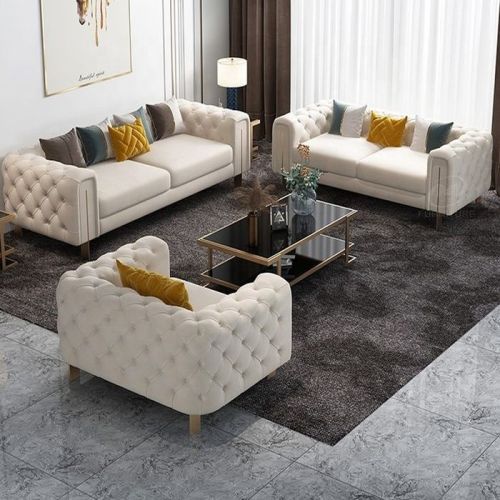 Modern Classic Sofa Set, Color : White Standard Contemporary
