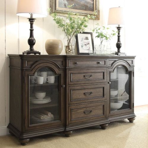 Carved Wood Traditional Console Table, Color : Brown Standard