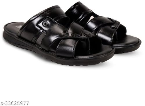 Mens Leather Chappals, Color : Brown