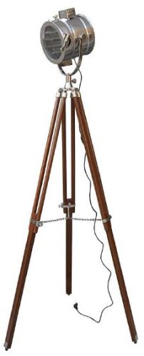 Nauticaz Nickle Grill Tripod Floor Lamp Nautical