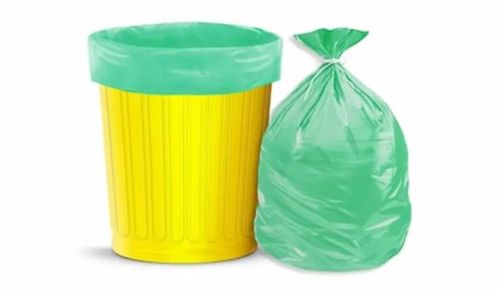 Plain Green Biodegradable Garbage Bags
