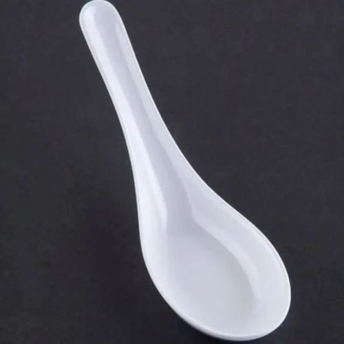 Plastic Soup Spoons, Color : White